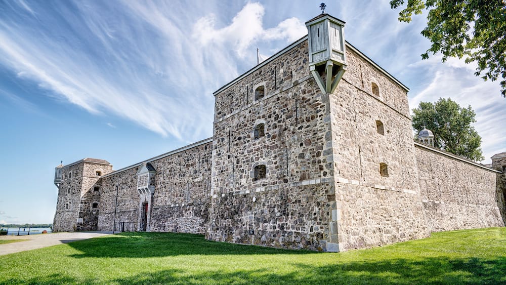 Fort Chambly, a national historic site in Quebec, Canada.