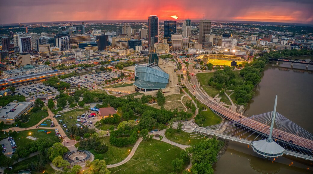 Aerial View of Winnipeg, Manitoba during Summer