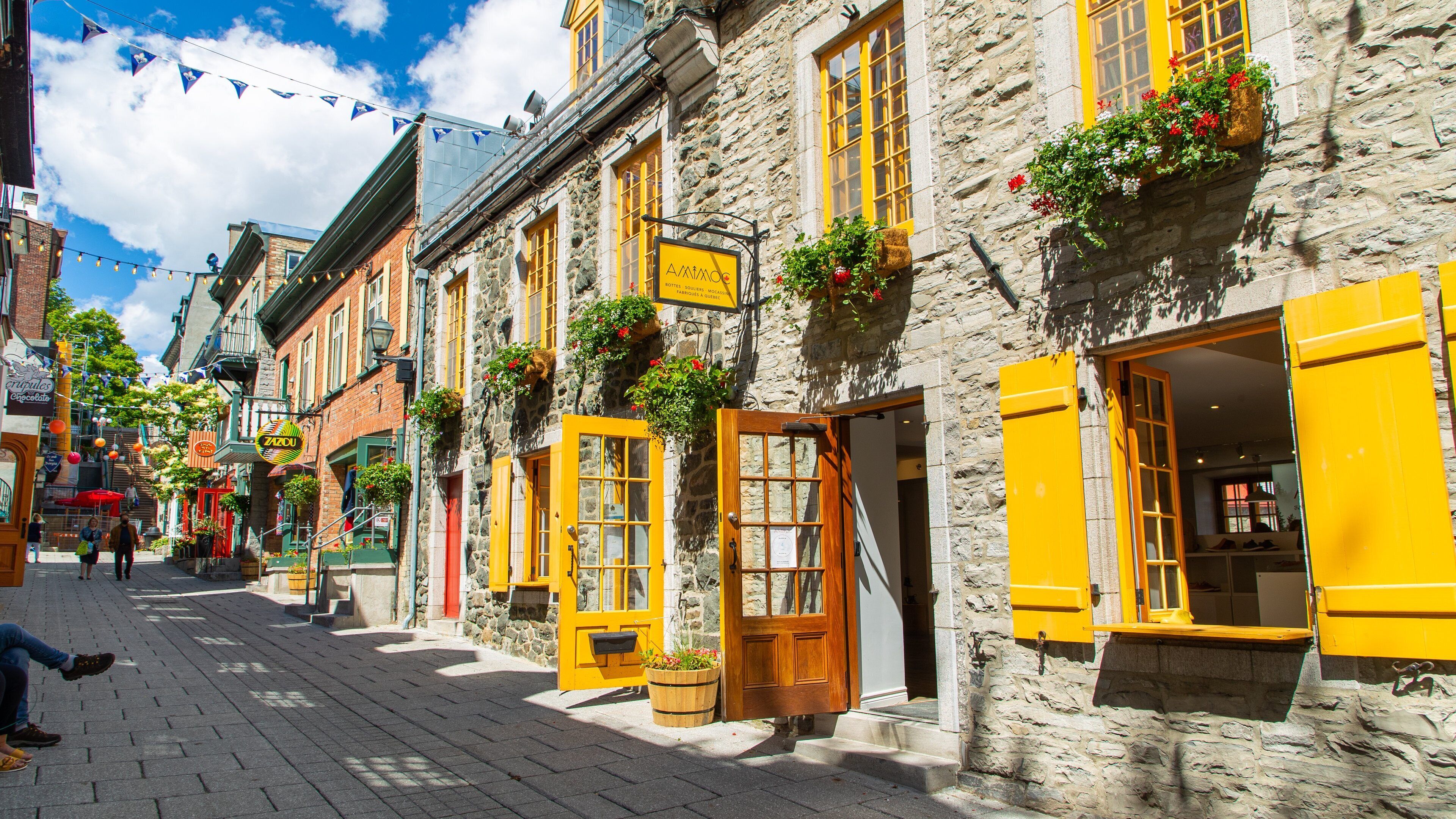 Quartier Petit Champlain featuring heritage elements
