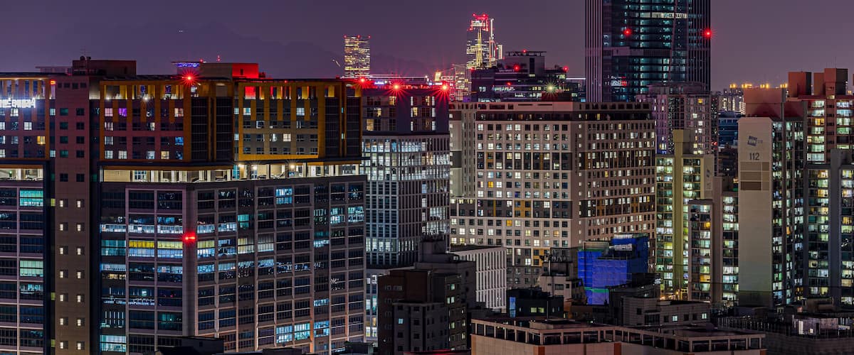 Seoul, South Korea, Guro-gu Skyline