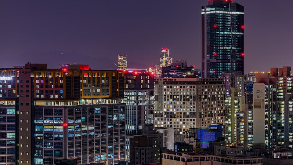 Seoul, South Korea, Guro-gu Skyline