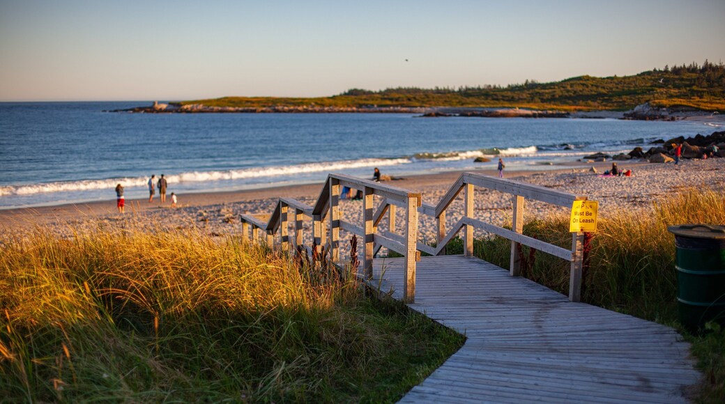 Crystal Crescent Beach featuring a sunset, general coastal views and a sandy beach