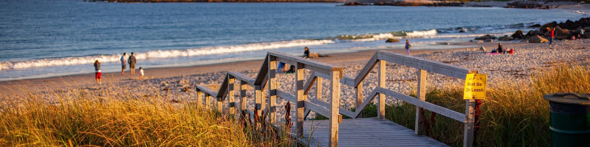 Crystal Crescent Beach featuring a sunset, general coastal views and a sandy beach