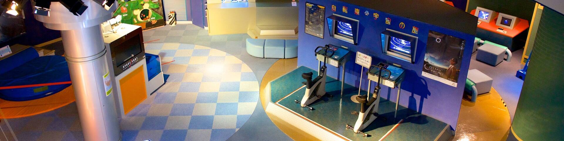 Sendai Space Hall featuring interior views