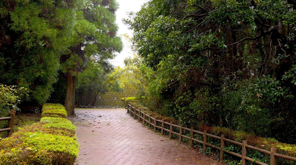 Kiyomizugaoka Park som visar en trÀdgÄrd
