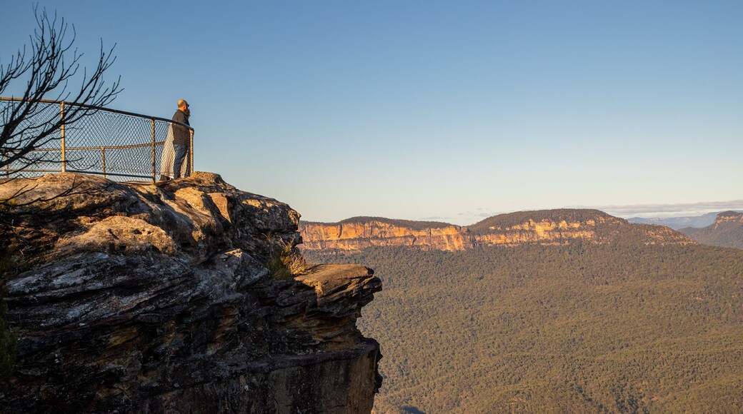 Sublime Point Lookout featuring views, a gorge or canyon and landscape views