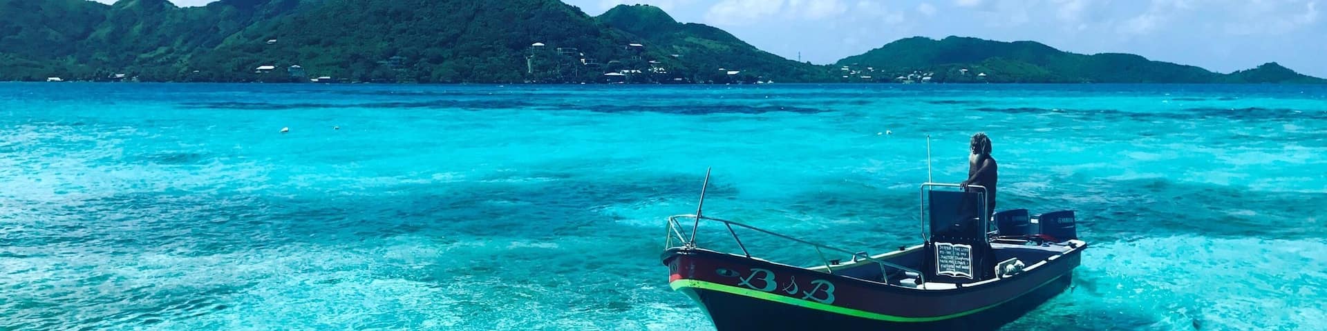 Fishing boats appear to float in the cerulean waters off the coast of Cayo Cangrejo, or Crab Key. These islands, close to the Nicaraguan coast, but governed by Columbia, are some of the only places in the Caribbean that are still untouched by giant cruise ships. Snorkeling the vibrant underwater reefs will work up an appetite, and local vendors are on standby with fresh crab empanadas #BVSBlue