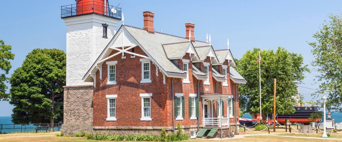 Dunkirk Lighthouse on New York's Lake Erie Coast