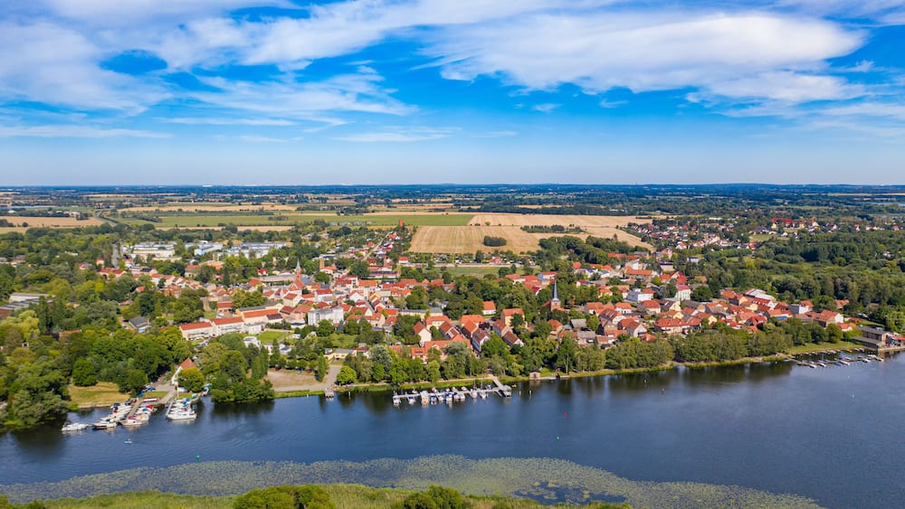 Das Dorf Ketzin an der Havel im Havelland