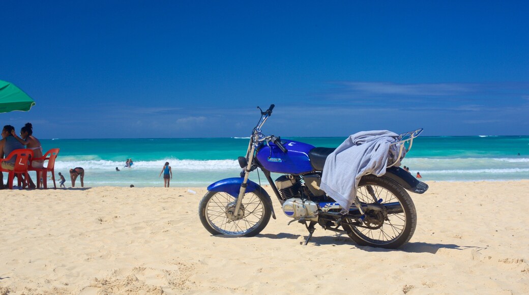 Macao Strand som omfatter en sandstrand