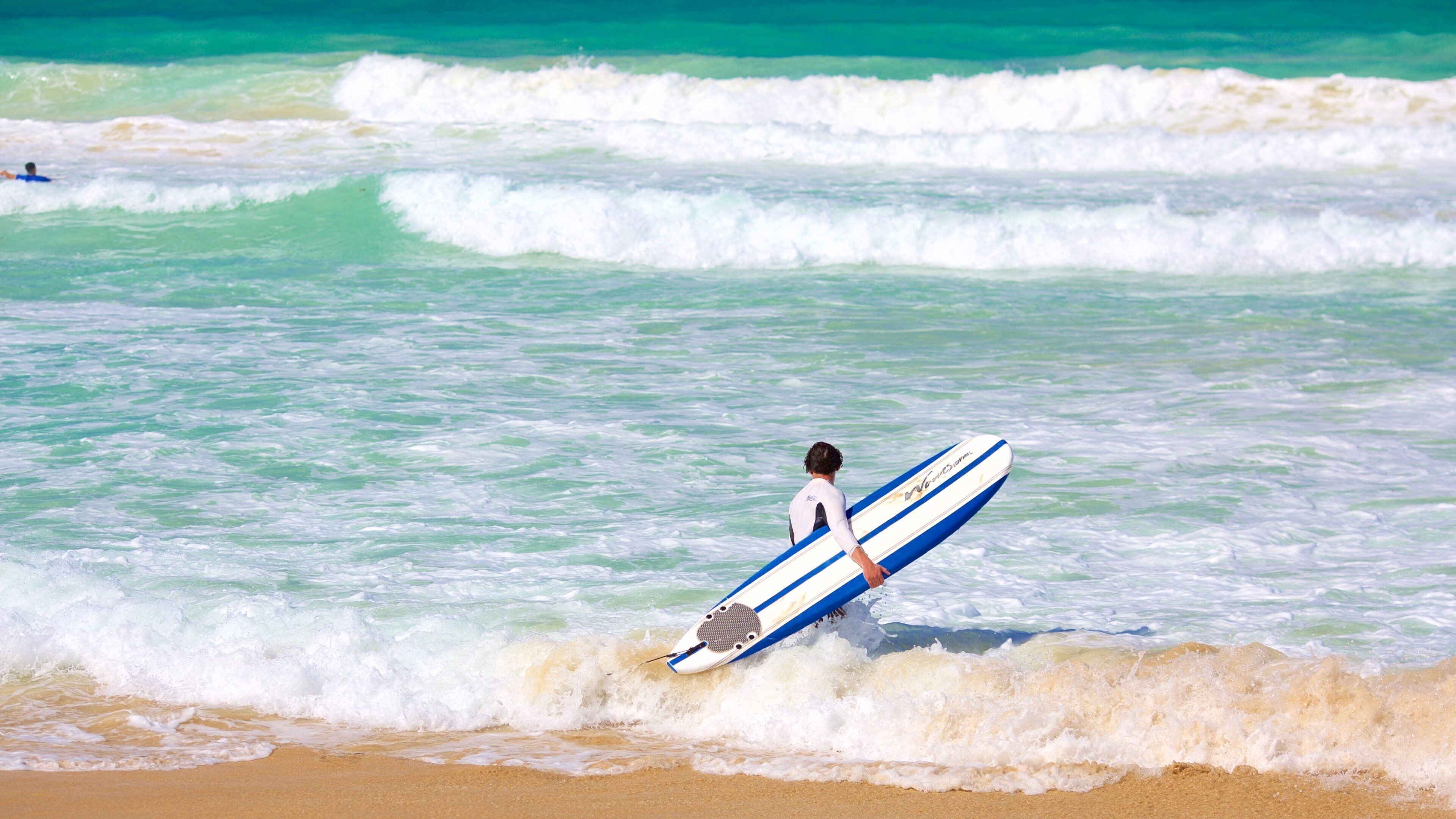 Macao Beach featuring general coastal views as well as an individual male