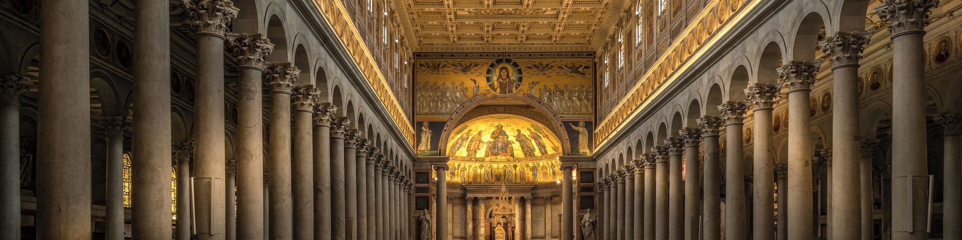 Interior of Basilica of Saint Paul Outside the Walls