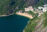 Aerial View of the Red Beach (Praia Vermelha) in Rio de Janeiro, Brazil