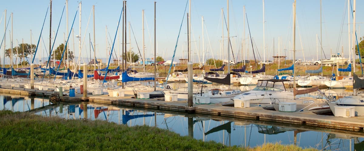 Coyote Point Park featuring sailing and a bay or harbor