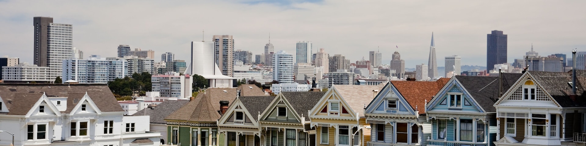 Alamo Square and San Francisco's Six Sisters are Painted Ladies