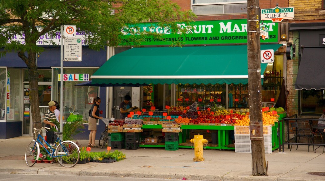 Little Italy fasiliteter samt marked, skilt og by