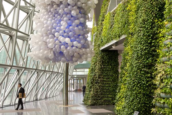 Seoul City Hall showing interior views as well as an individual male