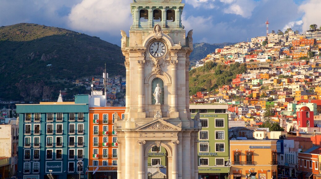 Monumental Clock of Pachuca featuring heritage architecture and a city