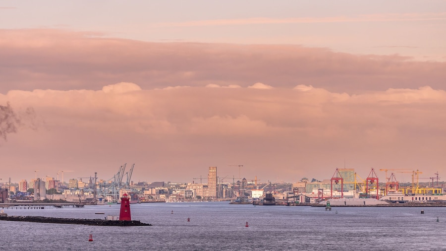 Dublin Port seen in the morning light