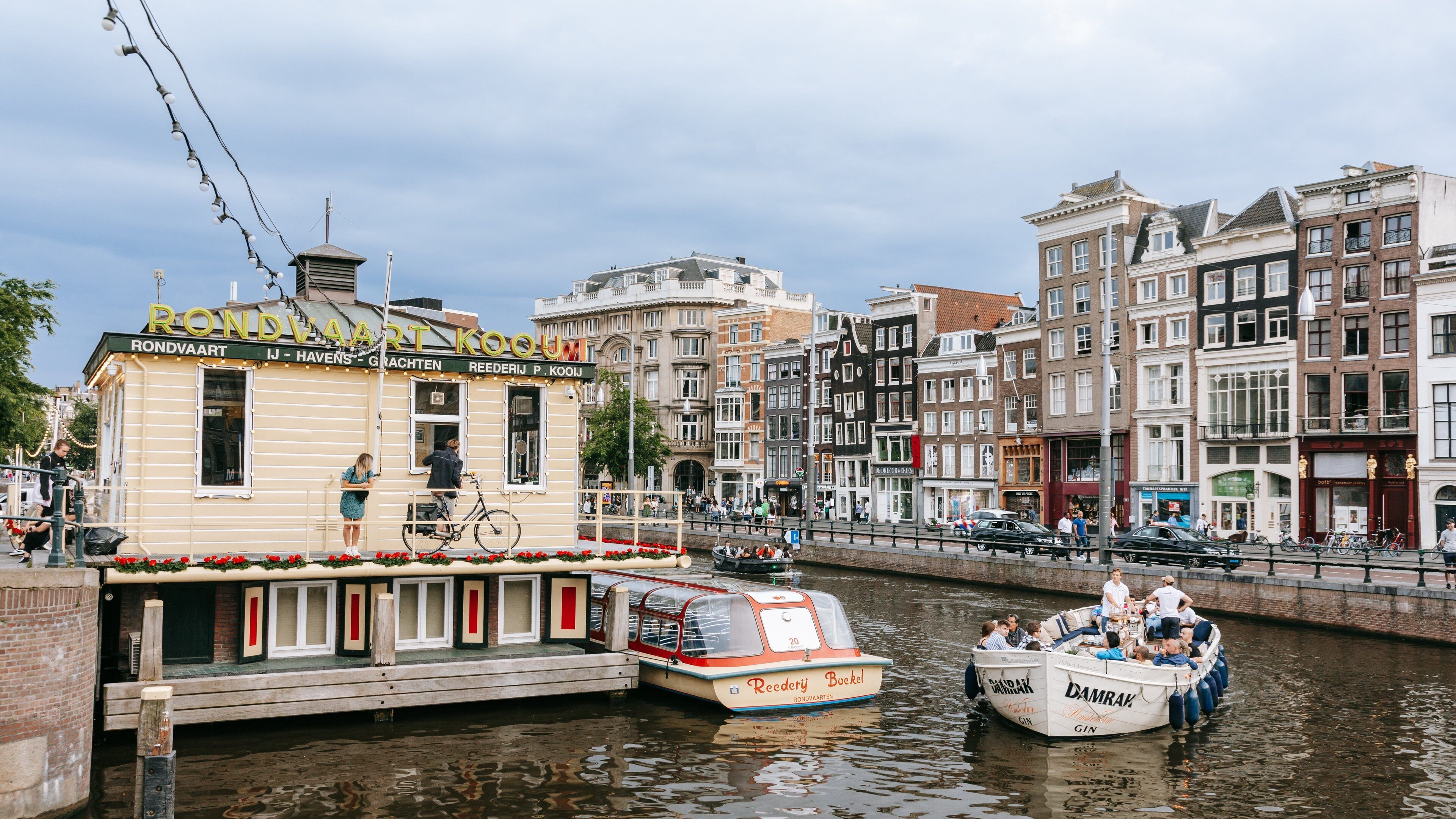 Old Town Amsterdam featuring boating and a river or creek