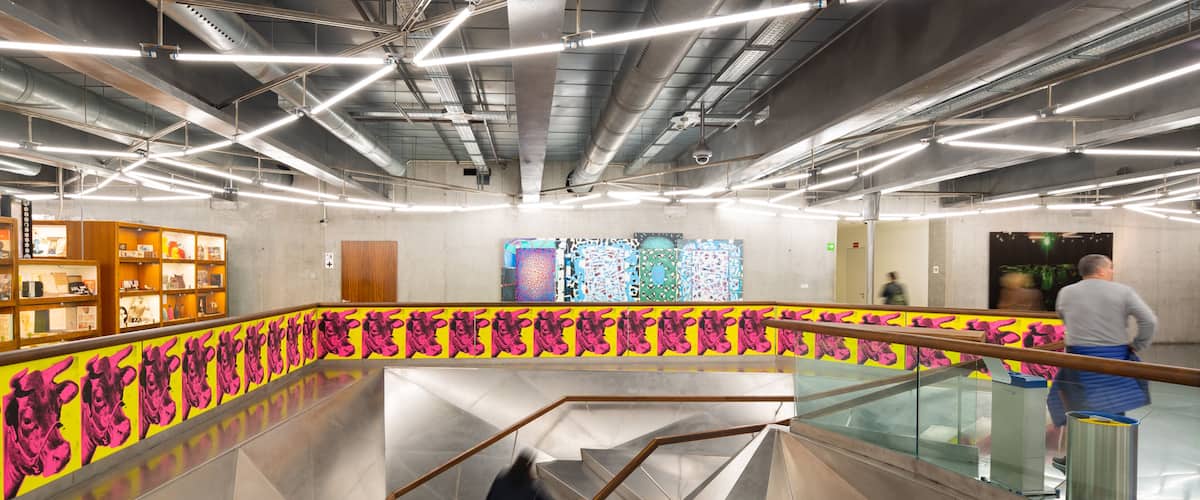 CaixaForum Madrid which includes interior views