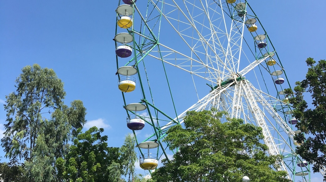 Wheel Fate, Enchanted Kingdom's version of the Ferris Wheel with 36 giant gondola. Enchanted Kingdom is a local theme park in the Philippines that can be found in Sta. Rosa Laguna. It can be reach via the South Luzon Expressway. #Blue