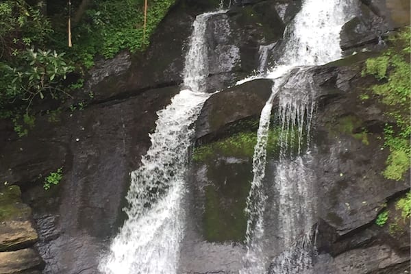 Kayaking on Lake Jocassee one of beautiful waterfalls that can be found only by the water
