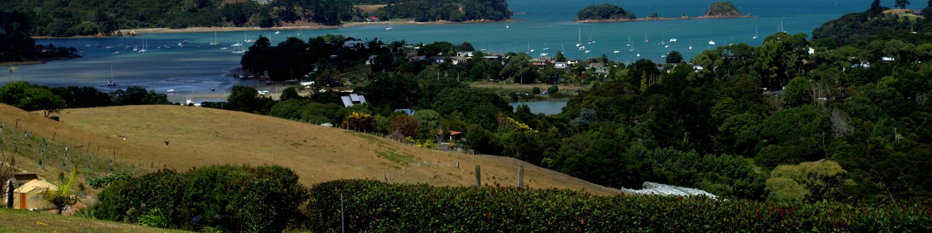 Beautiful landscape of Waiheke Island, New Zealand