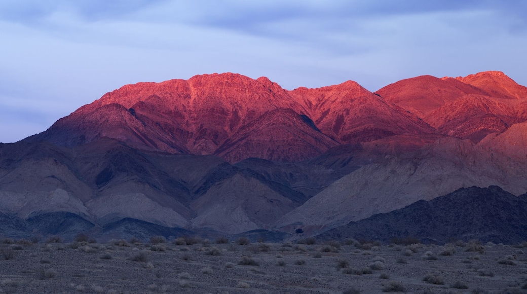 Southern California desert landscape taken right after sunset. Image taken near Tecopa in Inyo County.