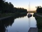 On the Gota Canal in Sweden. There is a hostel where people coming on land and boat can go. It is charming and nice. Thanks for the night and breakfast. This was taken at night around 2200. Boat waiting to go pass the lock in the morning. #Waterlust