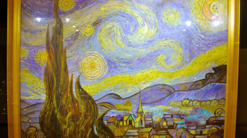 Diamant Museum Amsterdam som inkluderer kunst og innendørs