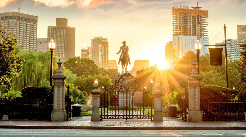 George Washington monument in Public Garden Boston