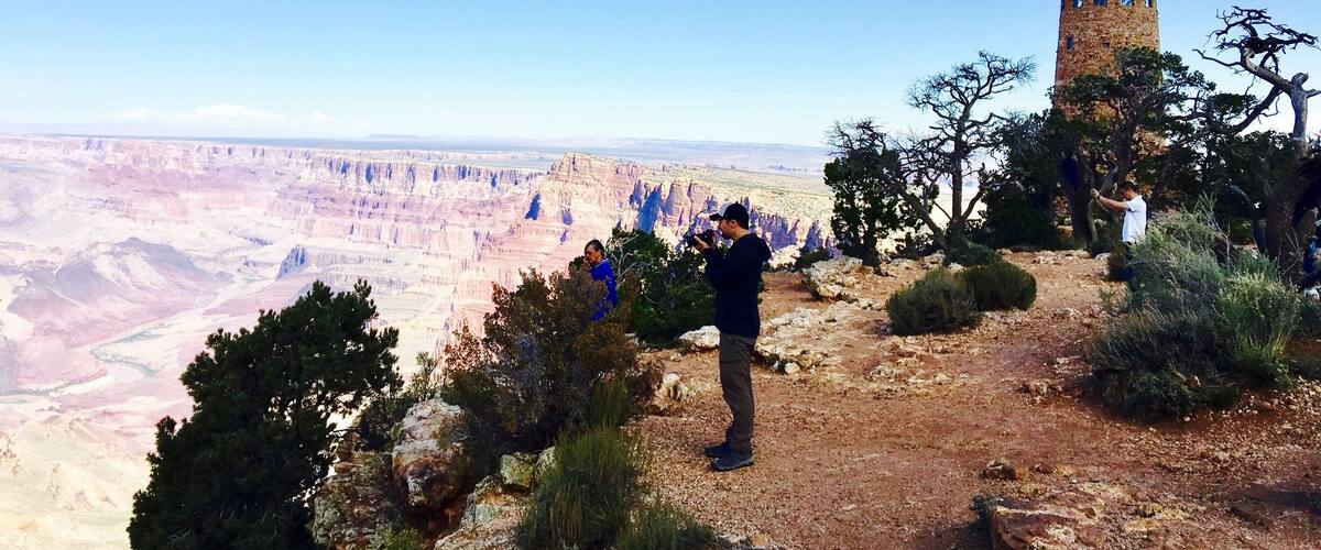 Desert View Watchtower, also known as the Indian Watchtower at Desert View, is a 70-foot-high stone building located on the South Rim of the Grand Canyon within Grand Canyon National Park in Arizona.
