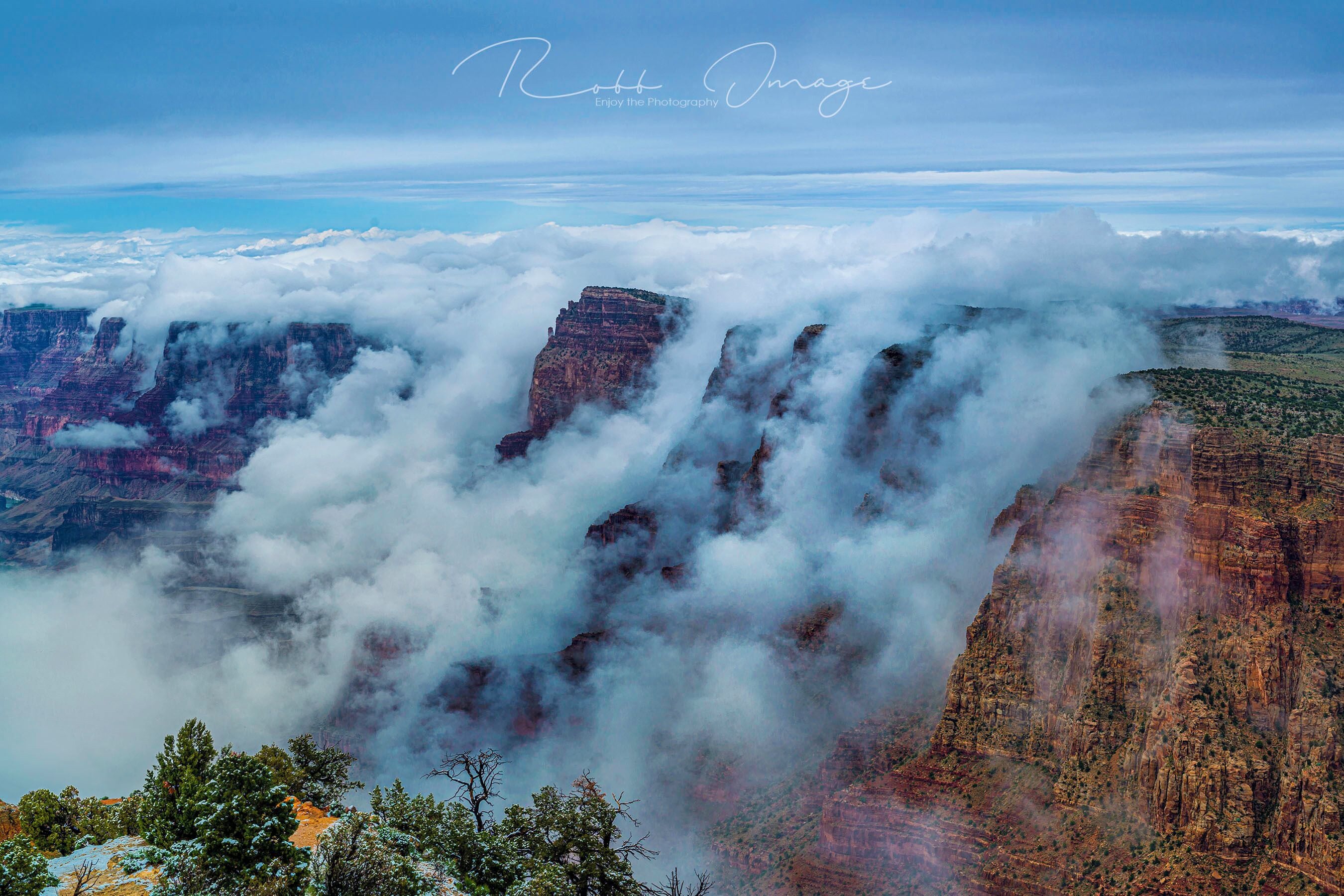 An unusual springtime snow storm creates cold clouds which rise from the valley floor along the Colorado river to the mesas above at Desert View viewpoint.

#grandcanyon #arizona #natgeo  #natgeotravel #NatGeoYourShot #artofvisuals #beautifuldestinations #nikon #TLPicks #livetravelchannel 
#theglobewanderer #RTWChat #PassionPassport #ilovetravel #travelblogger #BDTeam #tourtheplanet #bestintravel #roamtheplanet 
#picoftheday #ExploringTheGlobe #travel #traveltheworld #bbctravel #aroundtheworld #instatravel #fodorsonthego #lonelyplanet
#lensculture 