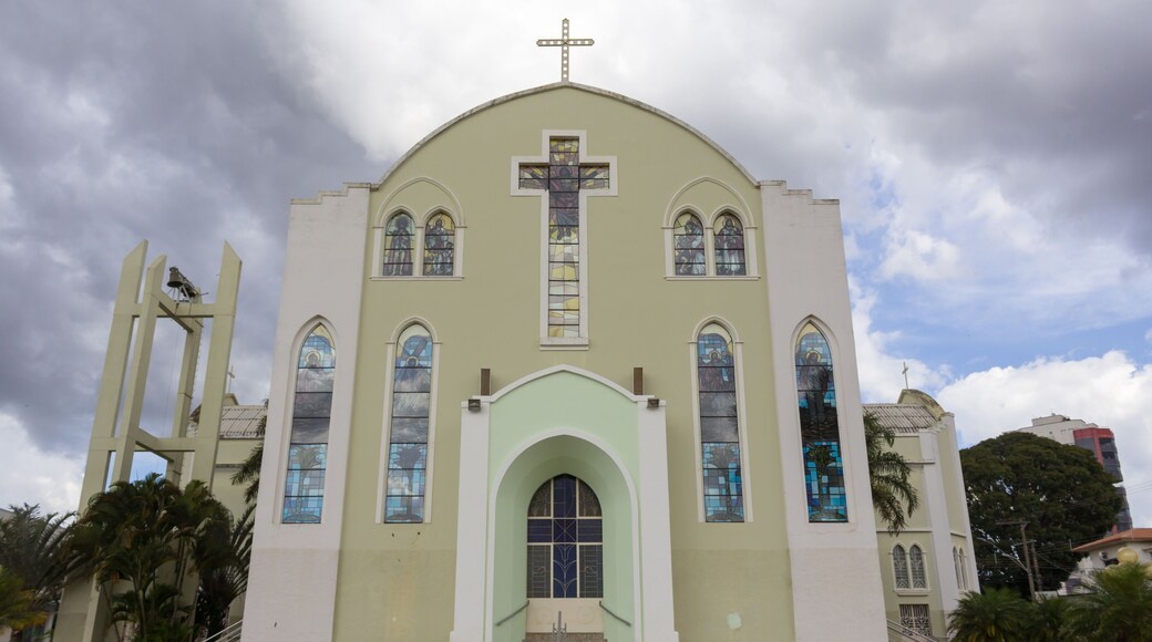 Igreja Matriz Bom Jesus Da Cana Verde, a Catholic church with more than 150 years of history. Araguari, Minas Gerais, Brazil.
