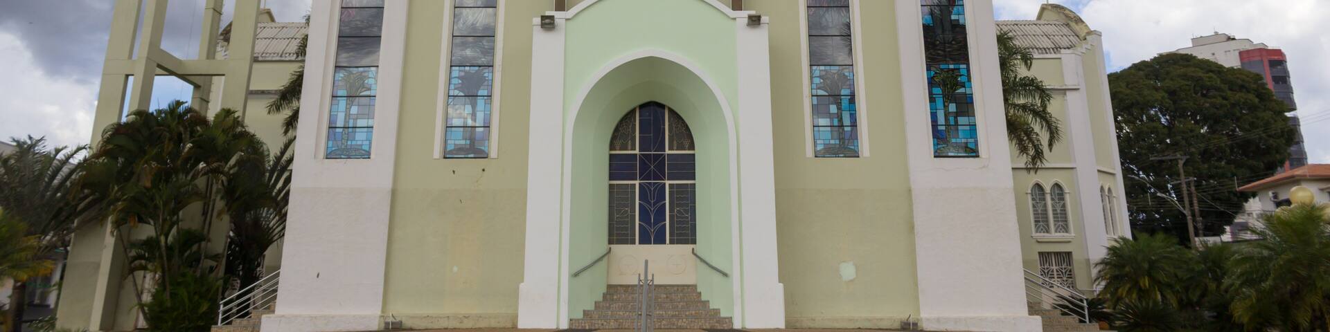 Igreja Matriz Bom Jesus Da Cana Verde, a Catholic church with more than 150 years of history. Araguari, Minas Gerais, Brazil.