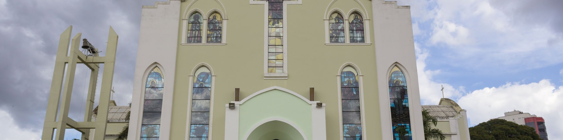 Igreja Matriz Bom Jesus Da Cana Verde, a Catholic church with more than 150 years of history. Araguari, Minas Gerais, Brazil.