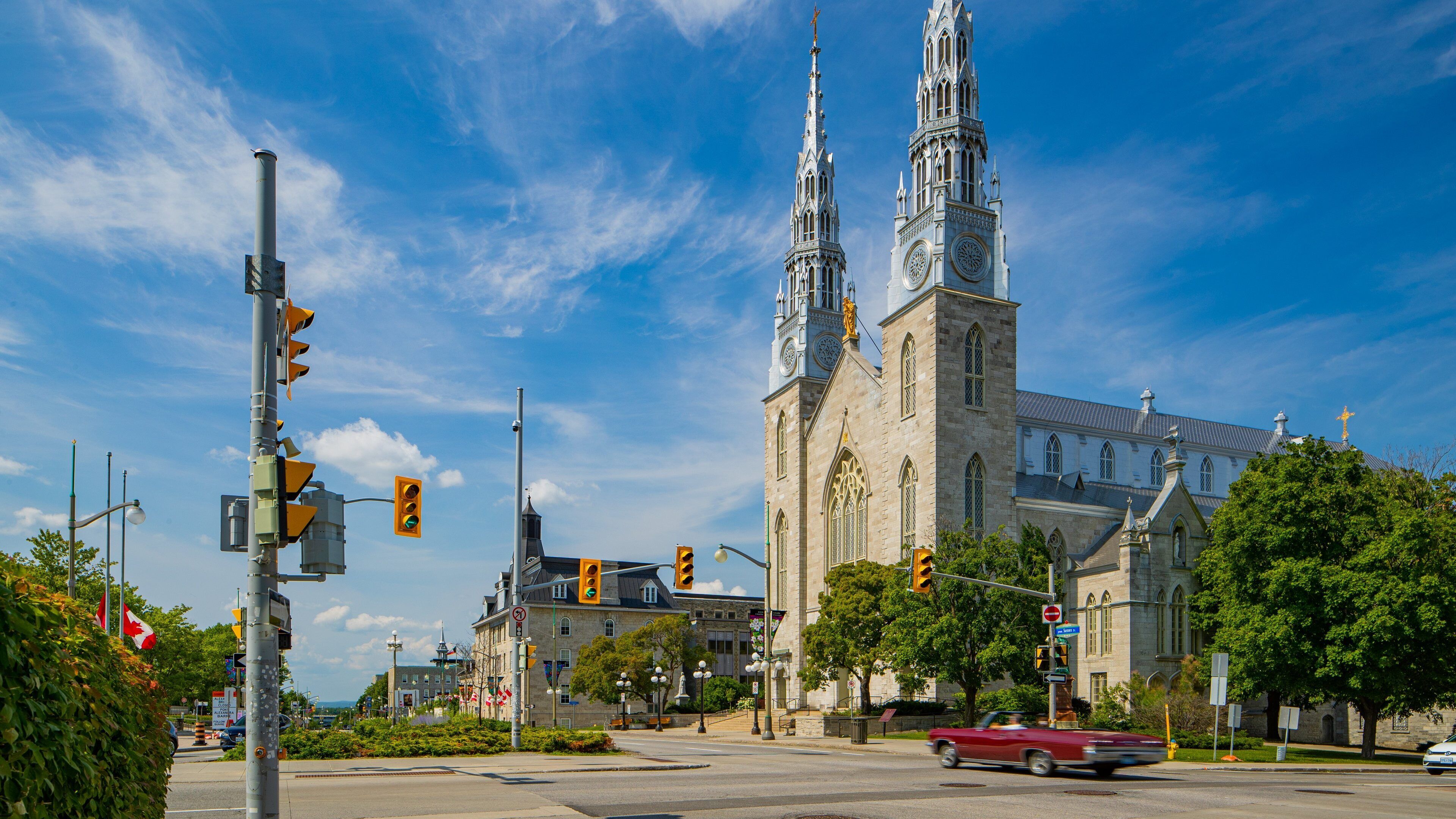 Notre-Dame Cathedral Basilica which includes a church or cathedral and heritage architecture