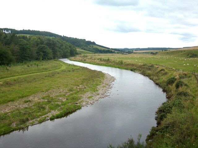The Whiteadder Water in Berwickshire From Ellemford Bridge
