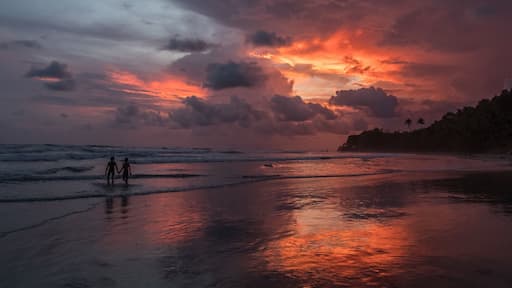 What a night this turned out to be. After a surf session, my kids talked me into going back down to the beach, and we were rewarded with this! #adventure