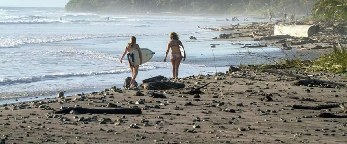 I had a chance to visit Santa Teresa for a friends wedding. It's a small dusty surf town located on the Pacific Ocean side of Costa Rica on the Nicoya Peninsula.   
It's pretty laid back and simple however it's home to some of the most beautiful beaches in all of Costa Rica and has been hailed as world-class surfing spot and popular yoga retreat destination. The town itself is just a stretch of road consisting mostly of small shops, sodas (family run restaurants), and plenty of places to rent ATVs.   
Despite it's difficulty to get to it's slowly becoming a travel destination with talk paving the access roads in the coming years.  
#AquaTrove
