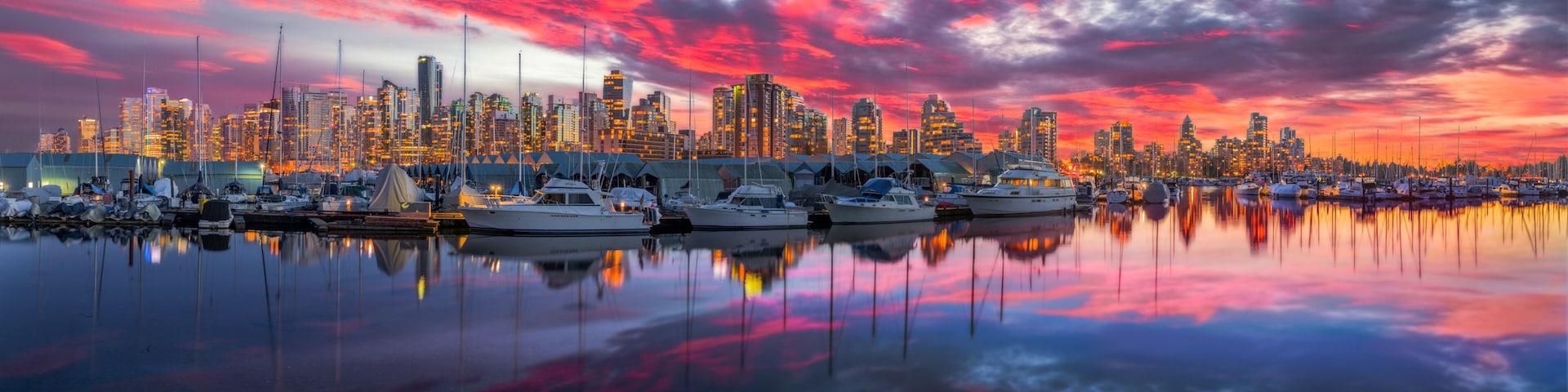 Coal Harbor at Sunset