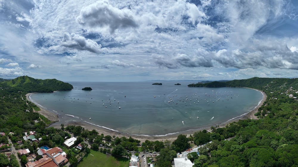 Playa del Coco overview, Guanacaste Costa Rica Landscape