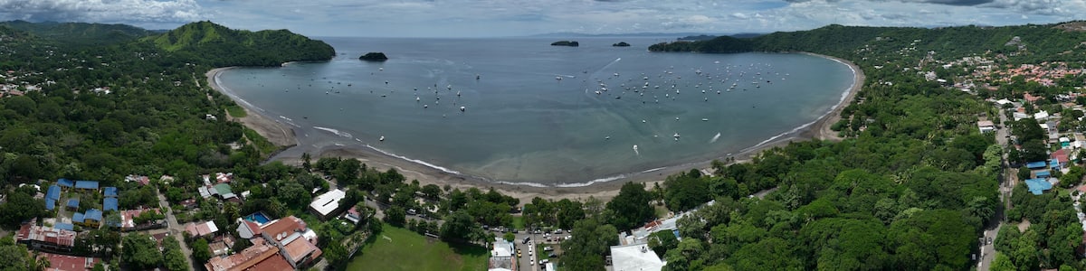 Playa del Coco overview, Guanacaste Costa Rica Landscape