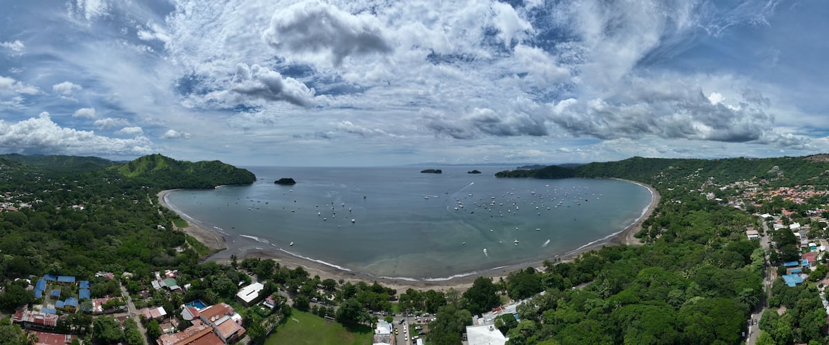 Playa del Coco overview, Guanacaste Costa Rica Landscape