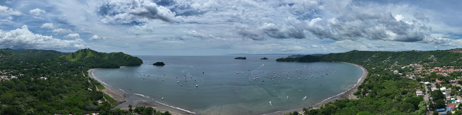 Playa del Coco overview, Guanacaste Costa Rica Landscape