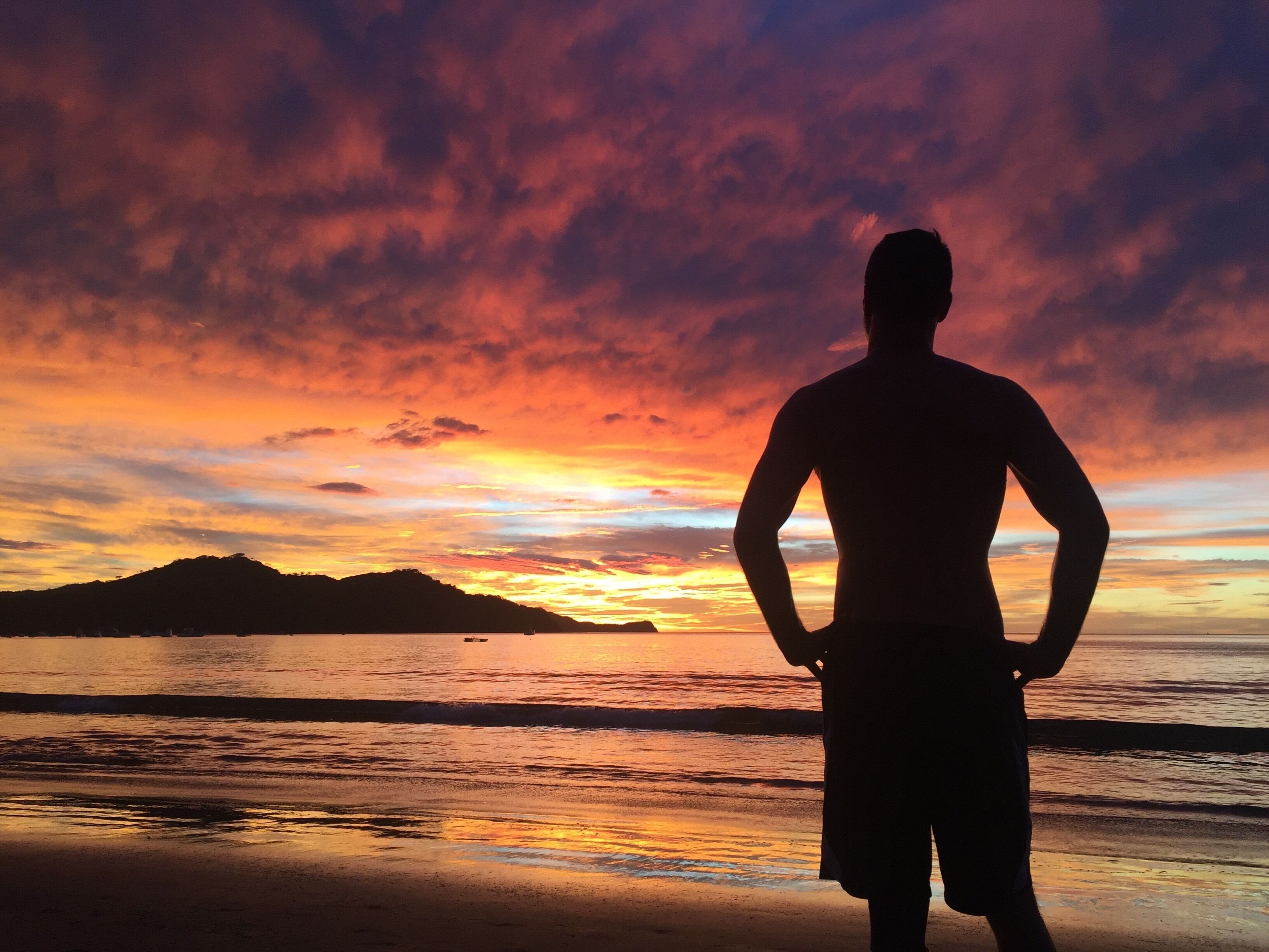 The end of rainy season brings on these dramatic sunsets 🌅 #sunset #guanacaste #costarica