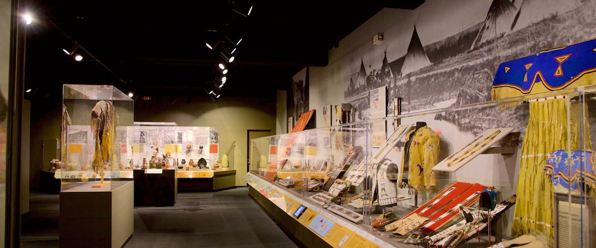 Montclair Art Museum showing art, interior views and heritage elements