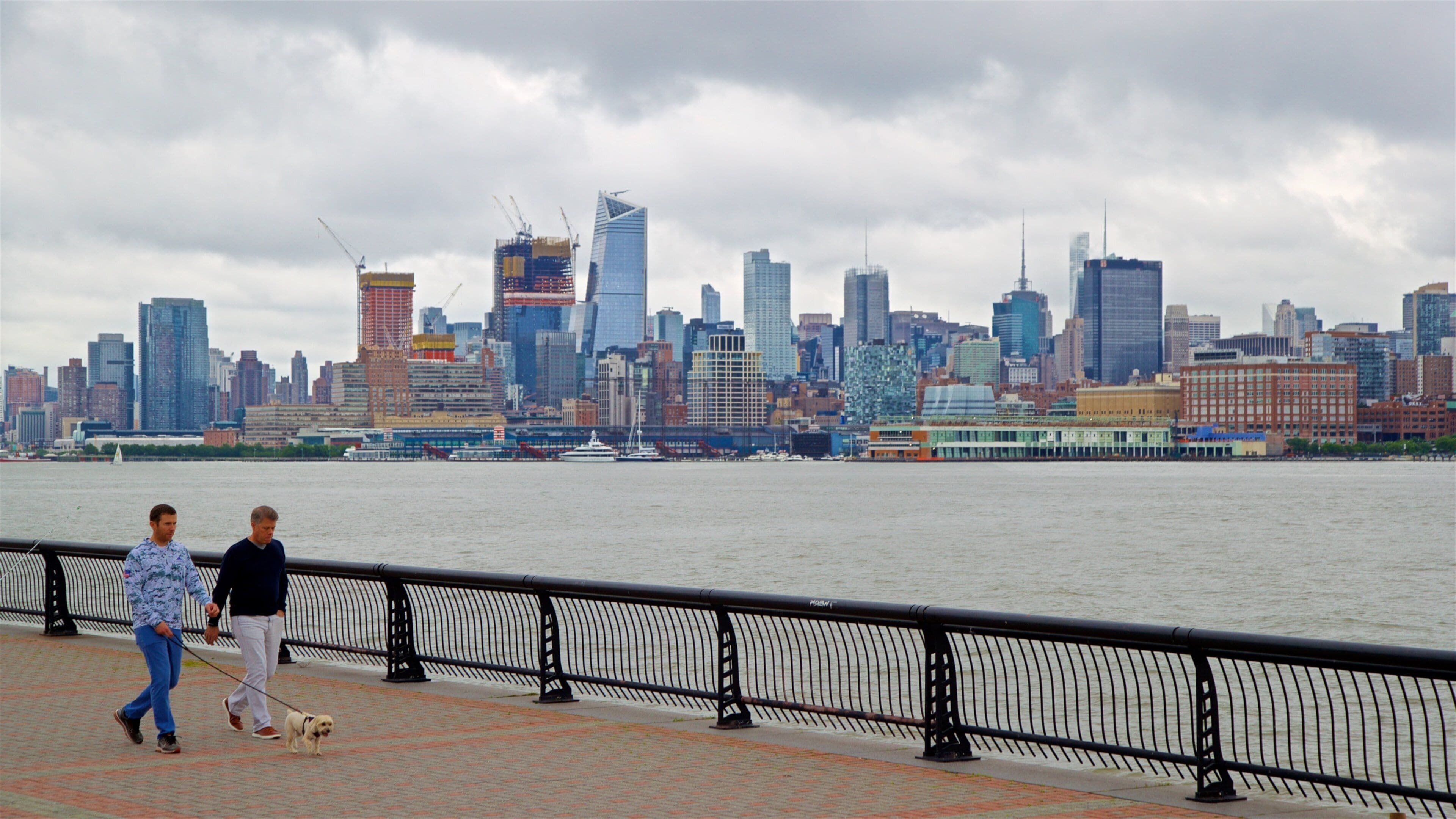Pier A Park which includes hiking or walking, landscape views and a city