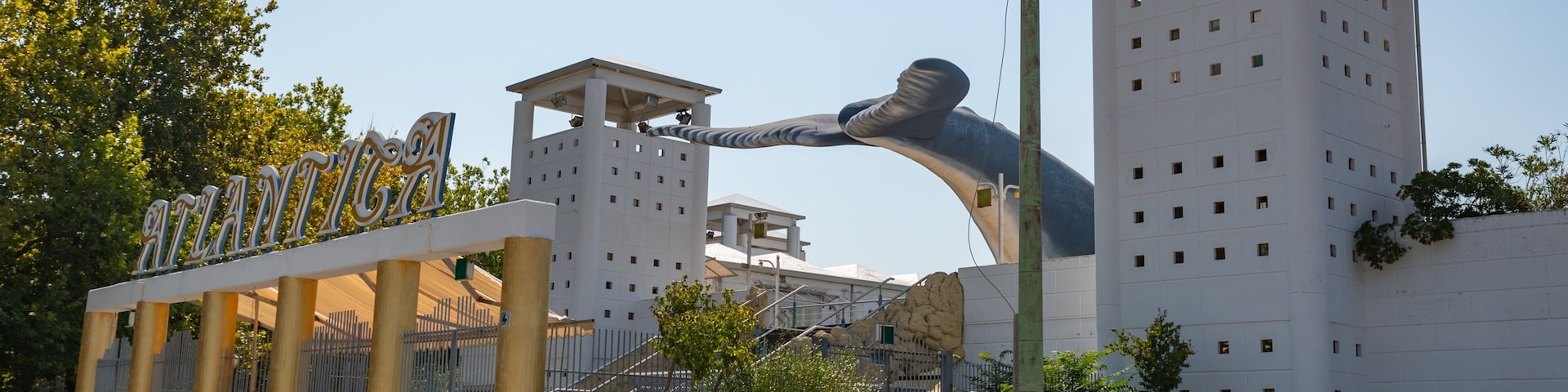 Atlantica Water Park featuring signage